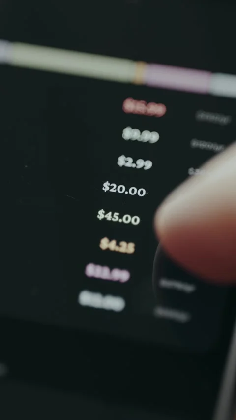 Pricing options for subscriptions, showing monthly and annual rates Stock Footage 332085117