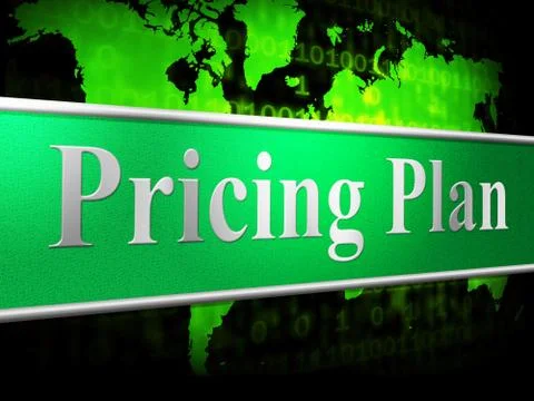Pricing plan showing system agenda and recipe Stock Illustration