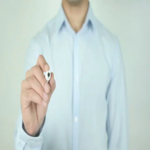Pricing Policy, Writing On Transparent Screen Stock Footage
