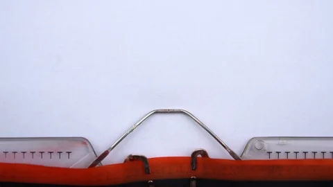 Pricing Strategy - phrase printed on an old typewriter in red letters, close up. Видео 126644328