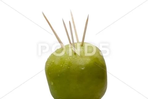 Prickly green apple Stock Photos