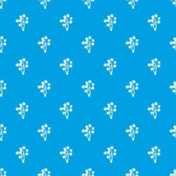 Prickly palm pattern seamless blue 스톡 일러스트