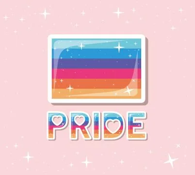 Pride and lgtbi flag vector design Stock Illustration