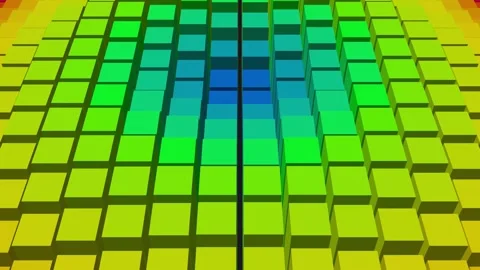 Pride colours on disco retro blocks Stock Footage 342914470