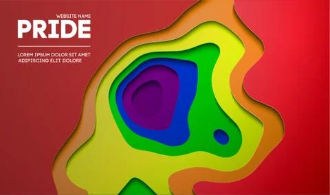 Pride concept background. Pride gay design for lgbt with pride flag colors Stock-Illustration