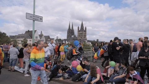 Pride Day, Cologne, Germany Stock Footage 112046552