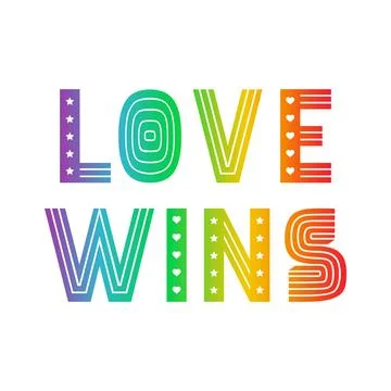 Pride day phrase in rainbow colors. Illustration