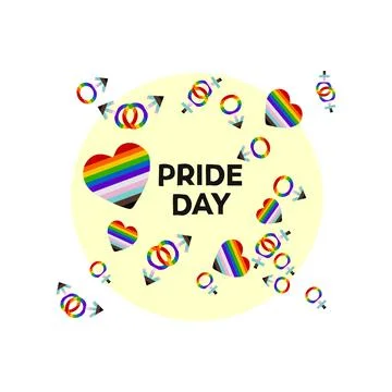 Pride day pride month Stock Illustration
