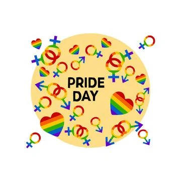 Pride day pride month Stock Illustration