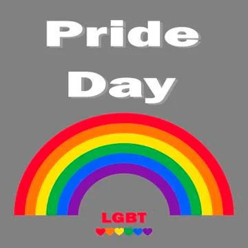 Pride day rainbow background Stock Illustration