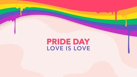 Pride Day Rainbow Background Wallpaper Stock Illustration