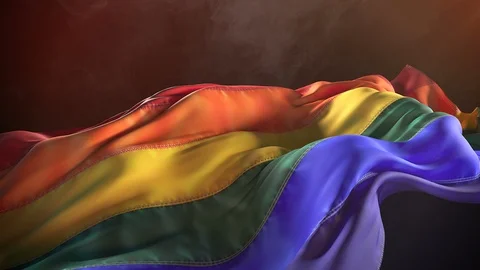 Pride Flag Blowing in the Wind Video stock 92088133