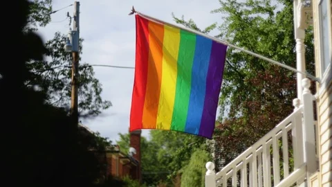 Pride Flag Stock Footage 91329877