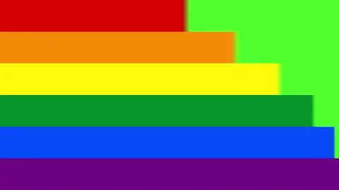 Pride Flag Green Screen Animation Transition Stock Footage 139070849