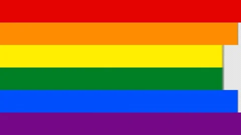 Pride Flag Matte Animation Transition Stock Footage 139070813