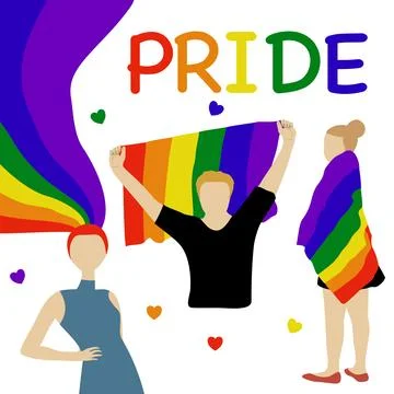 Pride gender rainbow Stock Illustration