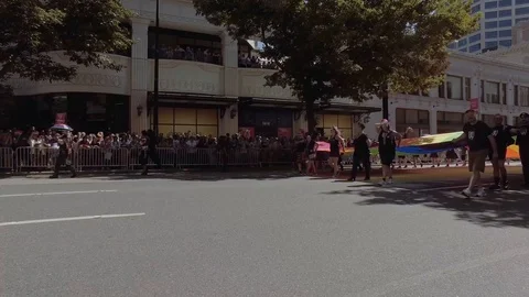 Pride Giant Flag 1 1 Stock Footage 114520790