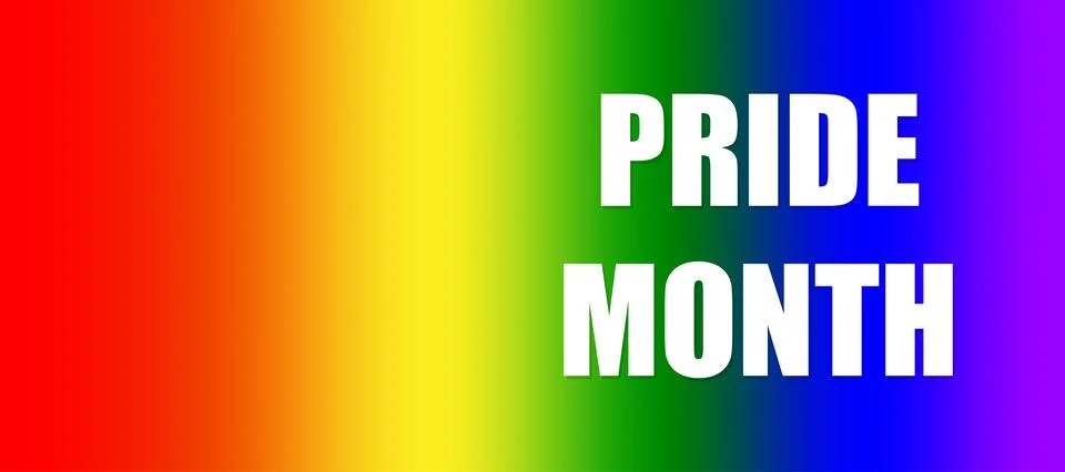 Pride Gradient background with LGBTQ Pride Flag Colours. Website banner. Sy.. Stock Illustration