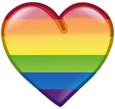 Pride heart icon Stock Illustration