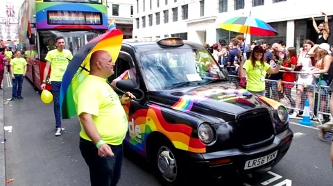 Pride London Parade 2016 库存影片 66066154