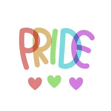 Pride with loves Illustrazione stock