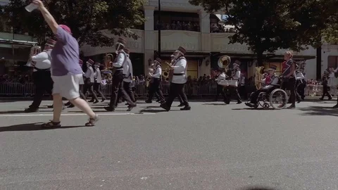 Pride Marching Band 1 1 Stock Footage 114520797