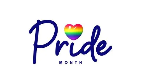 Pride Month 2023 logo Stock Illustration