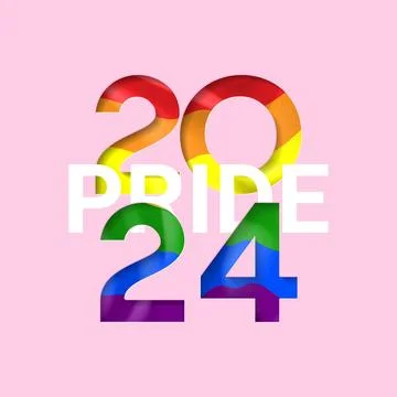 Pride Month 2024 card Stock Illustration