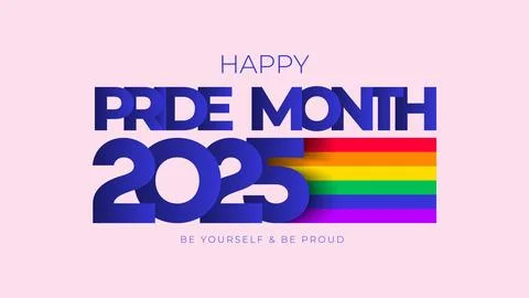 Pride Month 2025 symbol Stock Illustration
