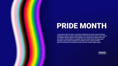 Pride Month banner concept Stock Illustration