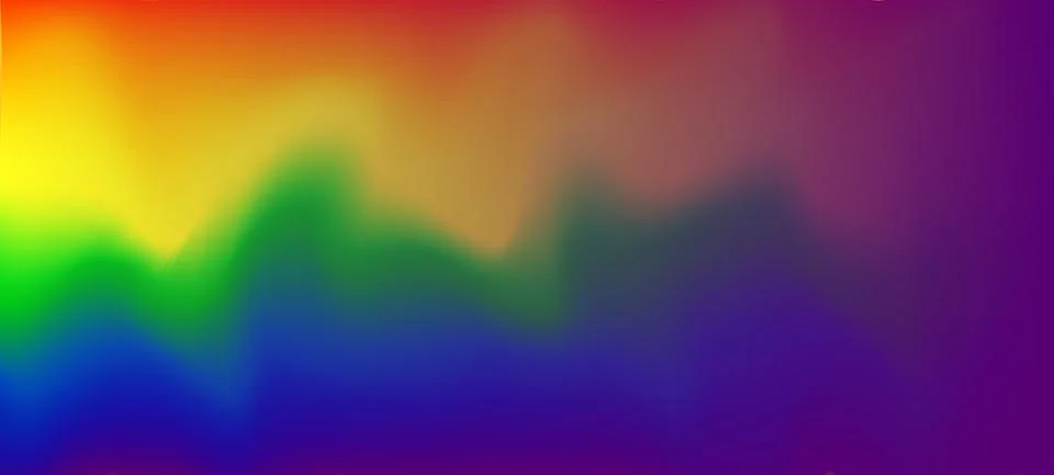 PRIDE MONTH gradient rainbow background. LGBT flag. Template design, vector Stock Illustration