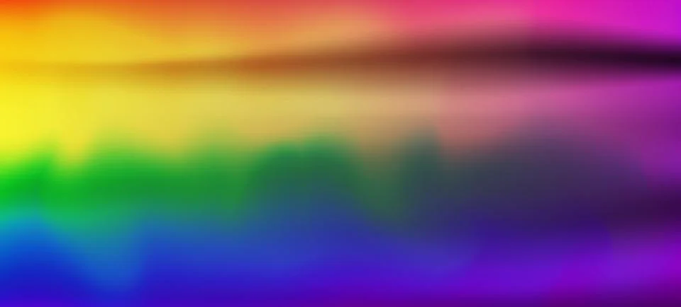 PRIDE MONTH gradient rainbow background. LGBT flag. Template design, vector Stock Illustration