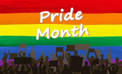 Pride month parade Stockillustratie