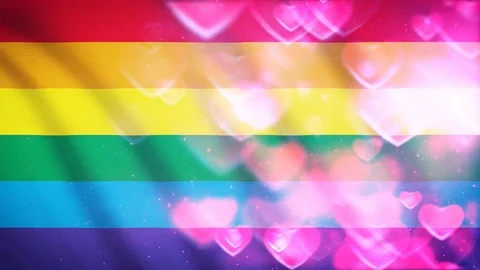 Pride month rainbow background Stock Footage 109960065