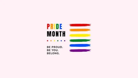 Pride Month Rainbow Equality Design Stock Illustration