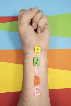 Pride movement colors Stock-Fotos