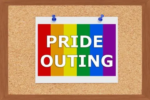 Pride Outing concept Stock Illustration