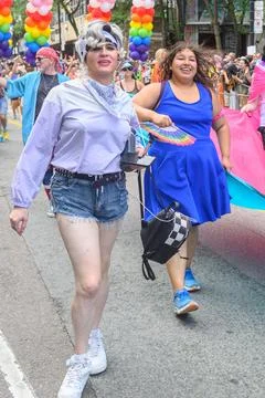 Pride Parade 2024 in Toronto. Stock Photos