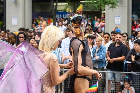 Pride Parade 2024 in Toronto. 库存照片