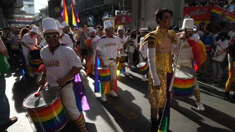 Pride Parade Drummers 動画素材 242984804