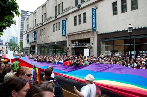 Pride parade flag Stock Photos