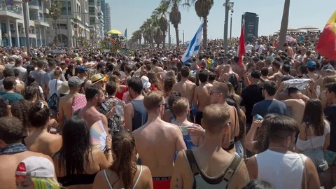 Pride parade HyperLapse Stock Footage 116756417