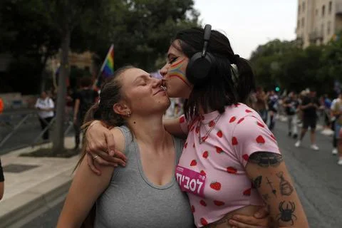 Pride parade in Jerusalem - 01 Jun 2023 Stock-Fotos