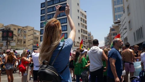 Pride parade TA Stock Footage 110725050