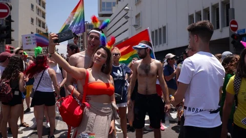 Pride parade TA Stock Footage 110725320