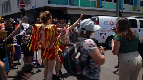 Pride parade TA Stock Footage 110729185