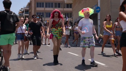Pride parade TA Stock Footage 110730518