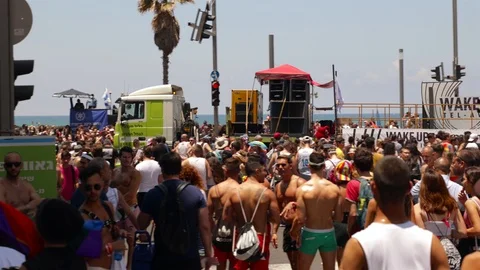 Pride parade TA Stock Footage 110733287