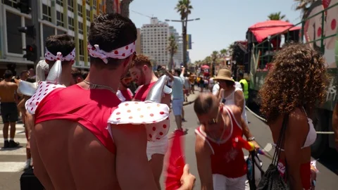 Pride parade TA Stock Footage 111407258