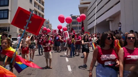 Pride parade TA Stock Footage 111408704